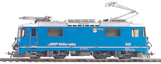 Locomotive HOm BEMO GFM Ge 4/4 102 - Échelle HOm - Courant Continu - Plastique - Occasion