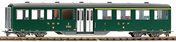 BEMO 3259411 Mitteleinstiegswagen A 181 1 Klasse grün zb Historic H0m 
