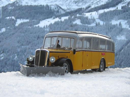 Postauto Saurer Alpenwagen III Baujahr 1951 M 124